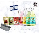 מארז קוקטיילים Schweppes עם ממתקים באדנית פח מעוצבת